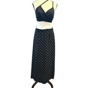 Honors  Black Floral Skirt